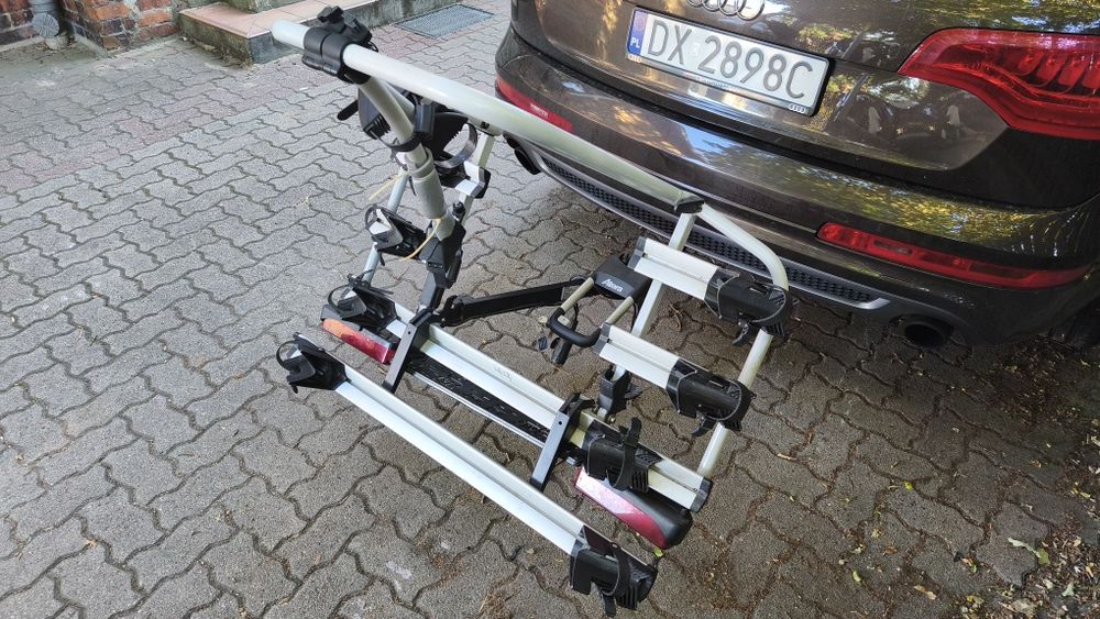 Bagażnik rowerowy na hak ATERA na 4 rowery Wrocław - Koszalin