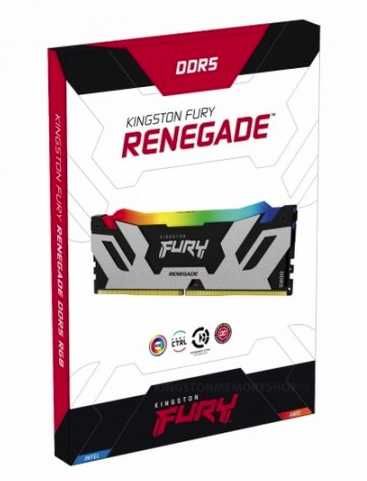 ОЗУ Kingston DDR5 32GB (2x16GB) 6400MHz FURY Renegade RGB Silver