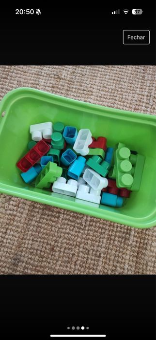 Mesa de Actividade de Construção Molto Blocks+Caixa de Blocos