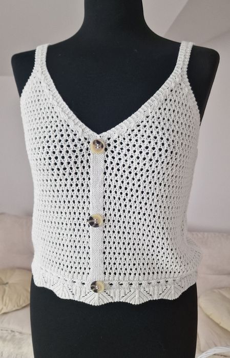 Bluzka azurkowa, ecru.