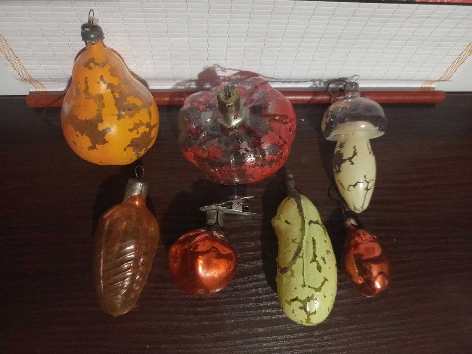 Ёлочные игрушки. Времён СССР. С прищепками