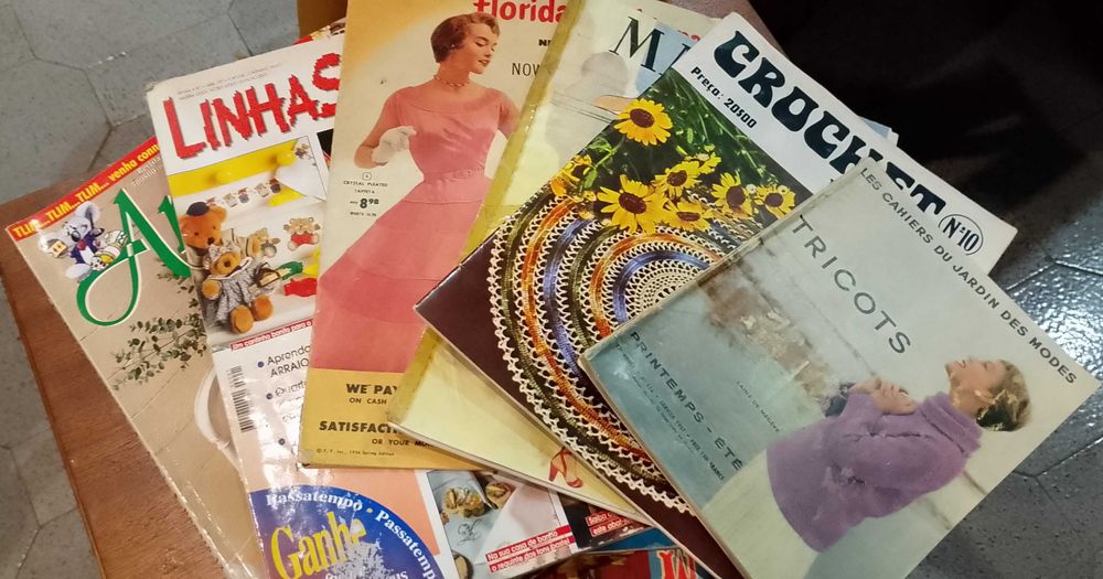Moda, Tricot / Crochet 6 revistas antigas