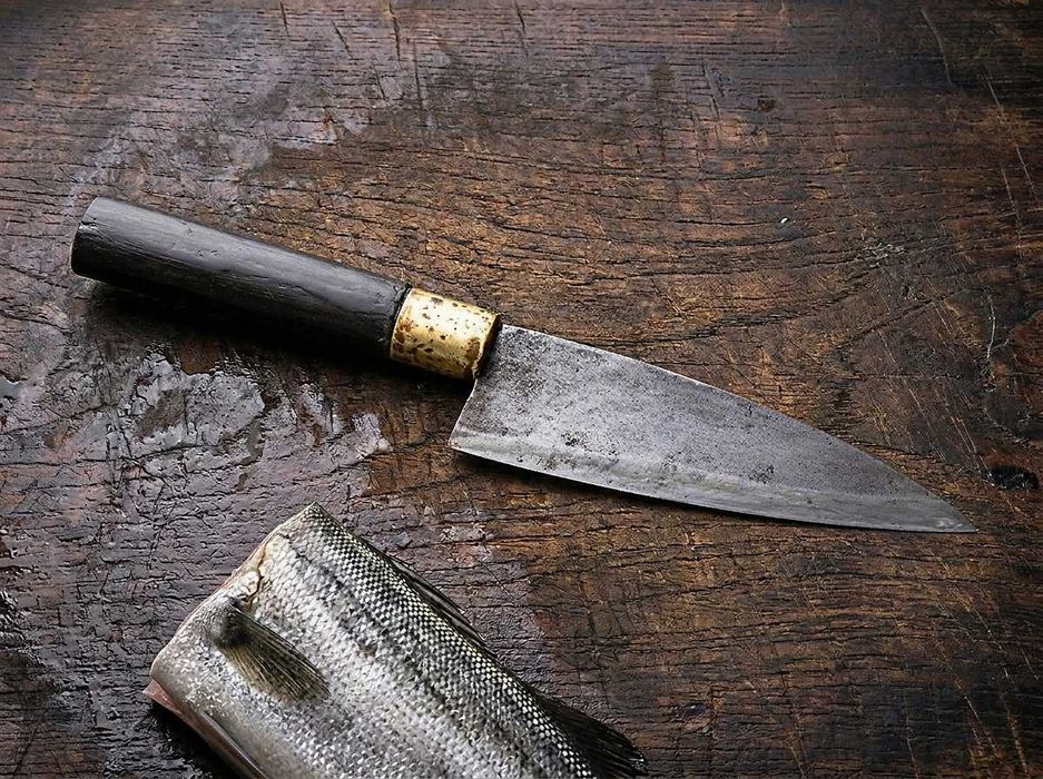 Japoński nóż kuchenny Deba 160mm – Stal węglowa