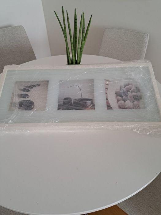 Quadro caixilho branco