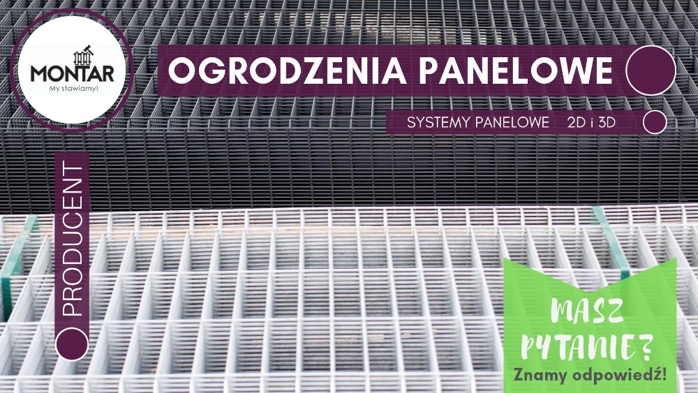 OGRODZENIE PANELOWE 3D- producent | gwarancja 5 LAT | bramy&furtki