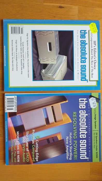 15 edições da revista de audio Absolute Sound