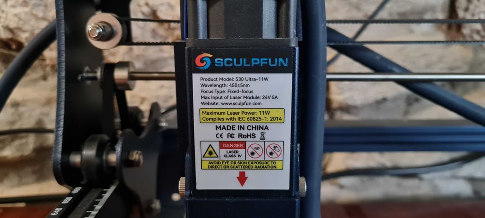 Máquina de corte e gravação a laser - Sculpfun S30 Ultra 11W