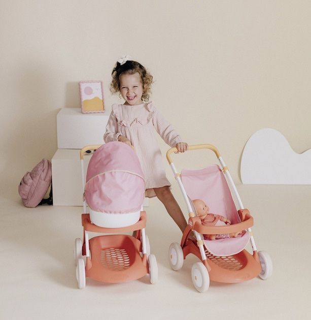 Коляска для ляльки Smoby Baby Nurse Прогулянка Теракотова пудра