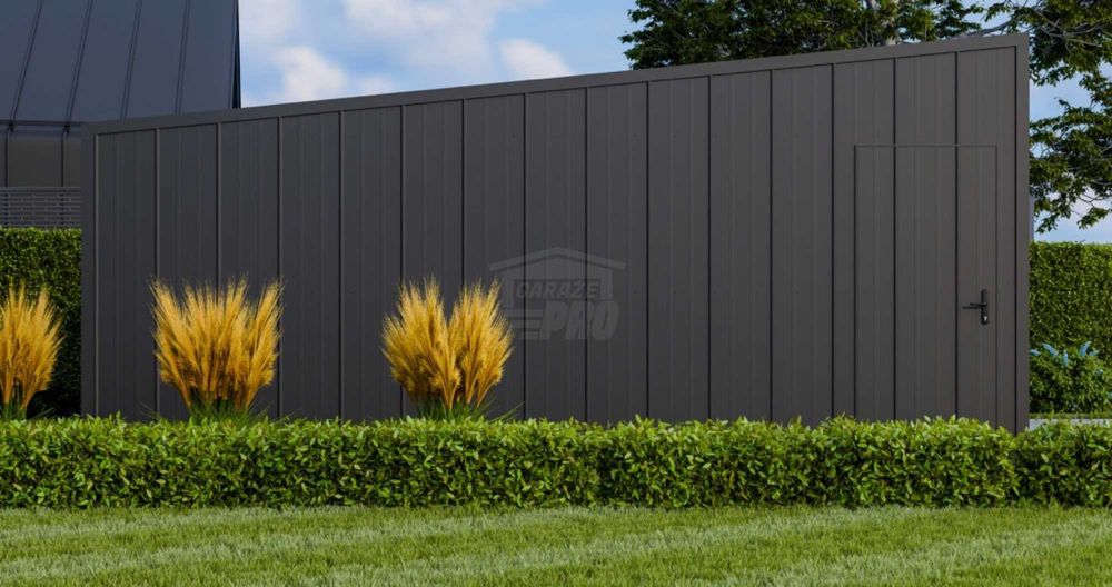 Garaż blaszany 6x6 brama okno drzwi  blacha na rąbek dach GP644