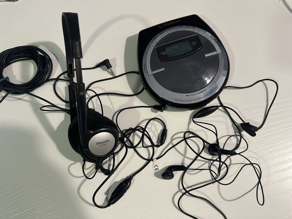 Philips Expanium EXP511 cd mp3 player disc man słuchawki