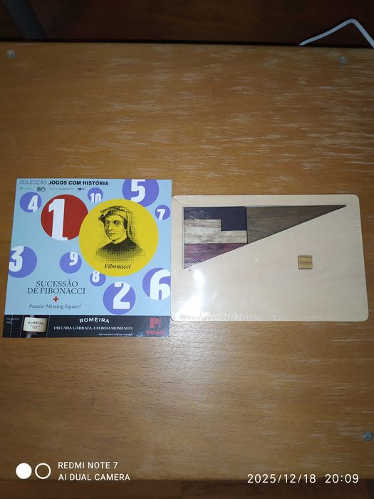 ## Puzzle “Missing Square” + livro Sucessão de Fibonacci ##