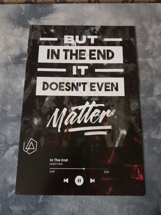 plakat zespołu muzycznego linkin park