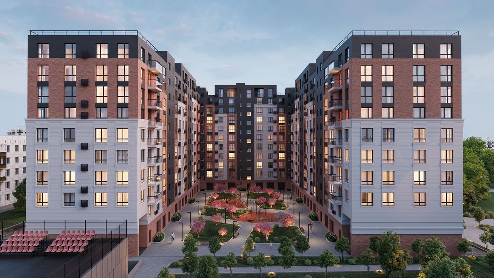 1 кімнатна квартира в сучасному комплексі. РОЗТЕРМІНУВАННЯ 3 роки.