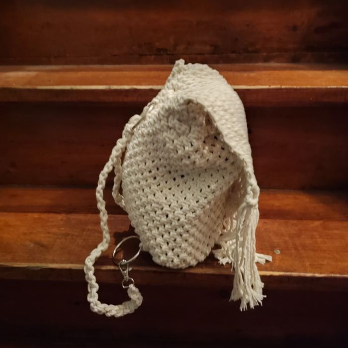 Plecak z makramy wyrób boho