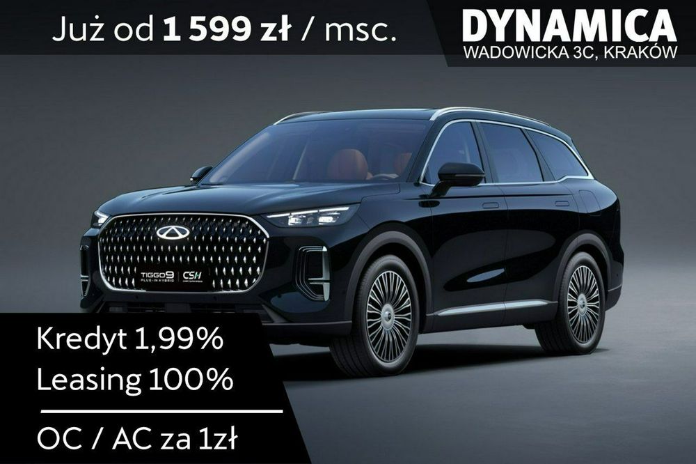 Chery Tiggo 9 PRESTIGE - 428KM - 1.5 T-GDI - Rocznik 2025