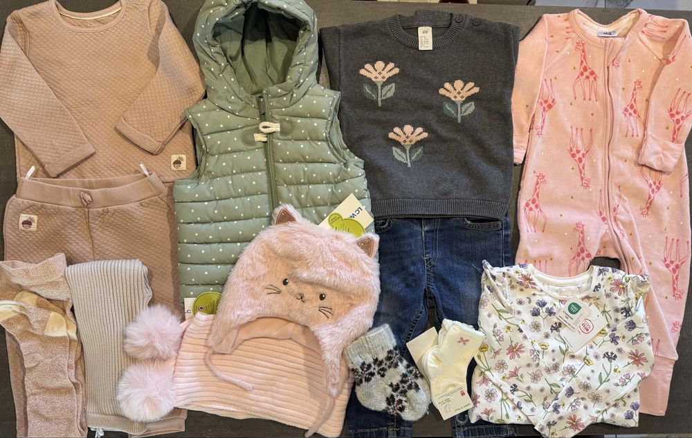 Лот весняних речей на дівчинку h&m