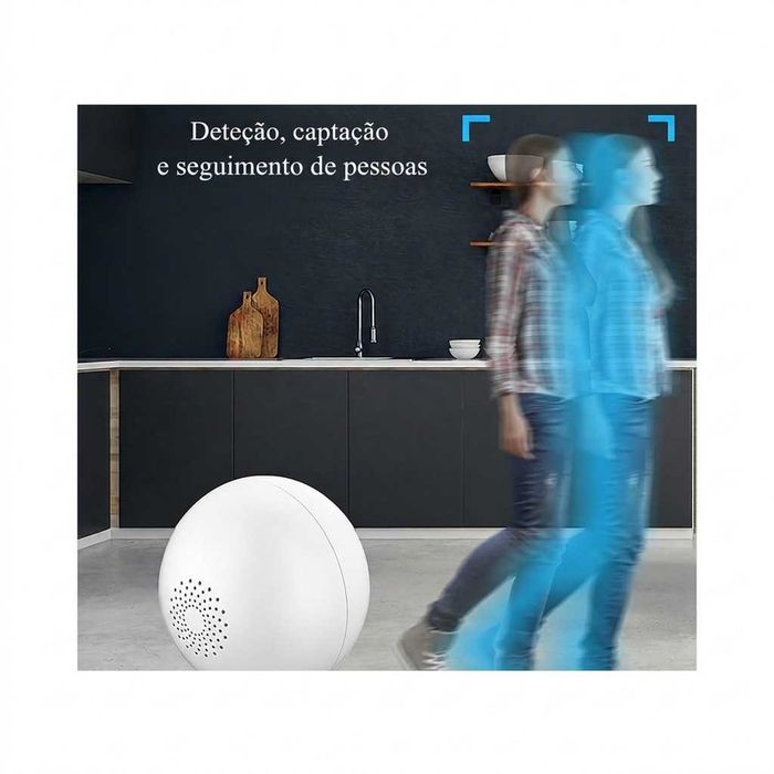 Câmara vigilância WiFi Interior Full HD 1080P 360° com IA, Deteção de Pessoas e Auto Tracking - NOVA