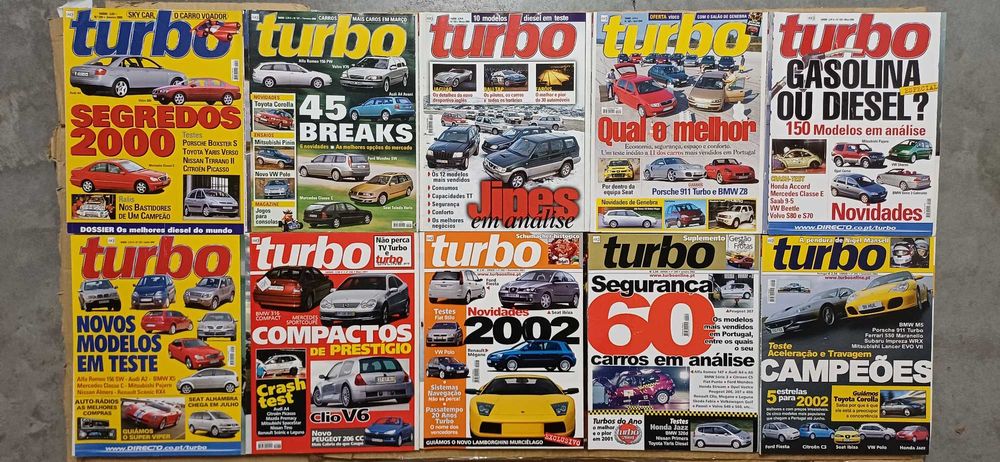 TURBO revistas automóvel