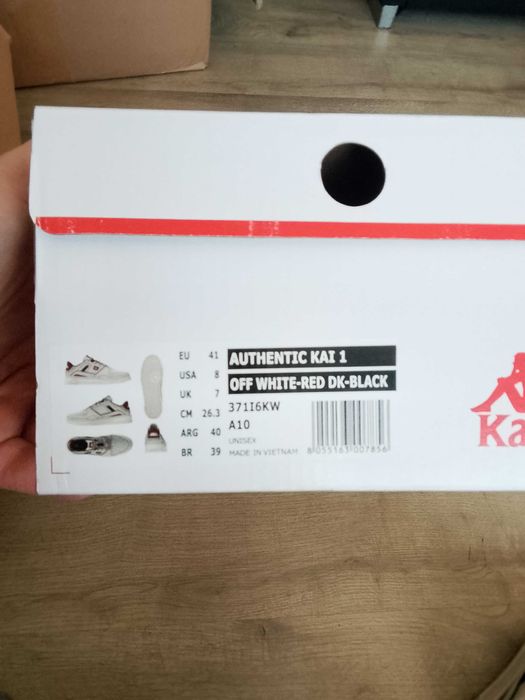 Buty Kappa Authentic Kai 1 beżowe czerwone