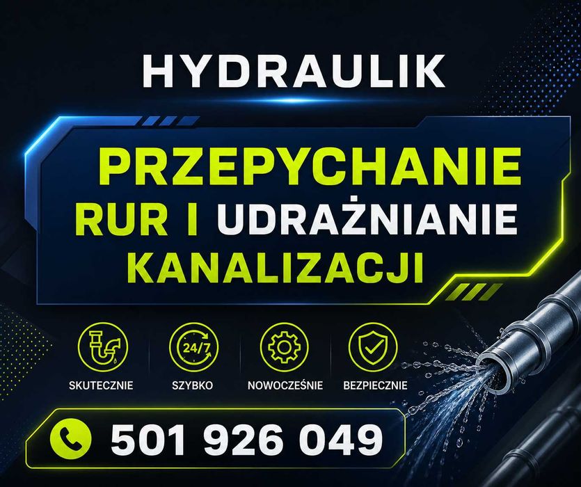 Udrażnianie rur Wuko-Pomoc hydrualiczna  CAŁODOBOWA