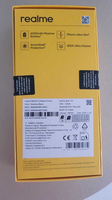 Nowy Realme Note 70 T