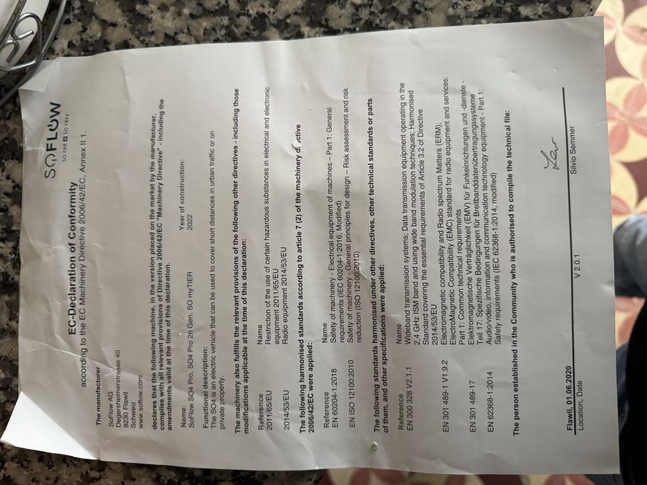 Trotinete eletrica Soflow SO4 pro Gen 1