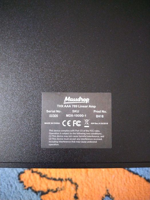 Усилитель для наушников / Підсилювач для навушників Massdrop THX AAA 789 (XLR, RCA))