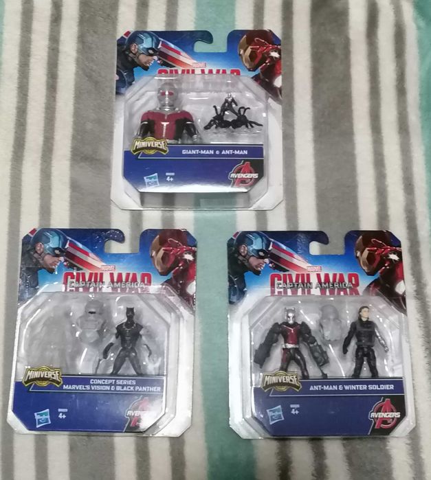 Figuras Miniverse Marvel Civil War Captain America (20€ pelos 3)
