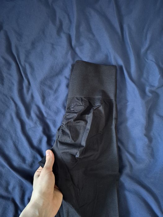 Лосини кльош чорні пуш-ап