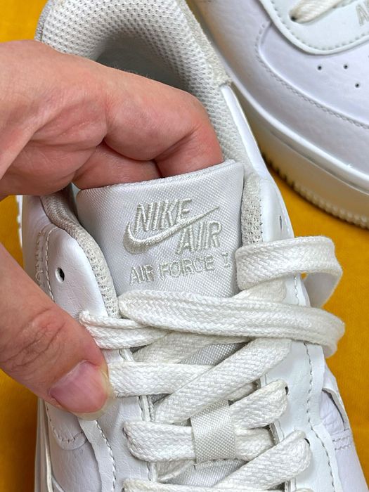 Білі шкіряні кросівки форси nike air force 1 low оригінал