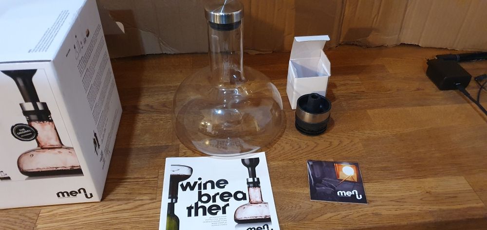 Napowietrzacz do wina Menu