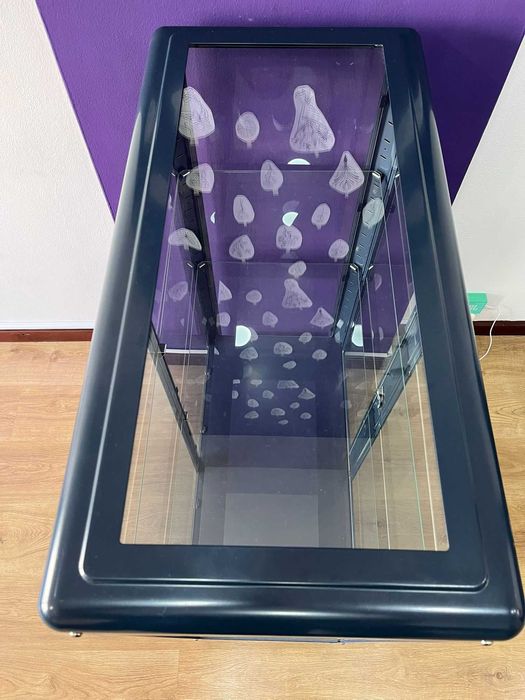 Estante Vidro elegante (estilo Joalheira)