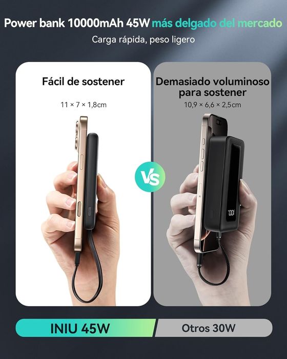 [Novo] Powerbank 10000mAh Super Fast Charge 45W!