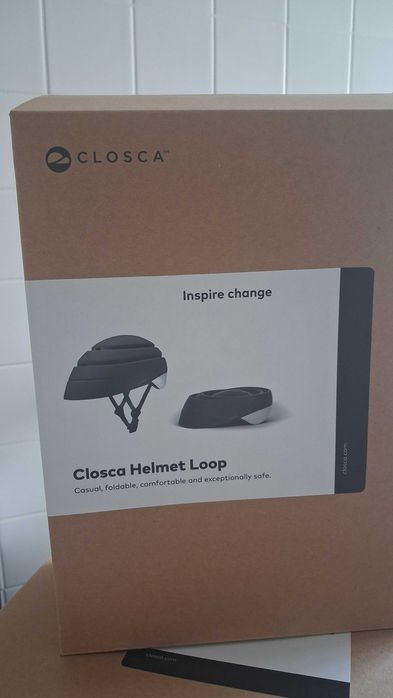 Capacete de bicicleta dobravel L Novo