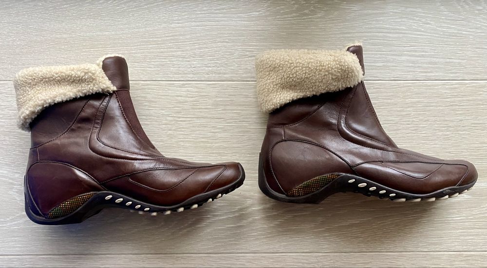 Zimowe damskie botki Merrell Illusion Cuff jak nowe vibram skóra 40