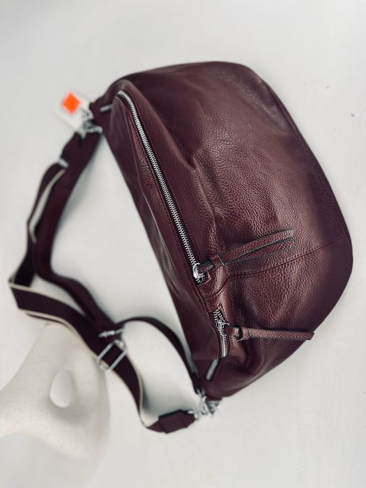 Nowa nerka damska duża MAXI bordowa