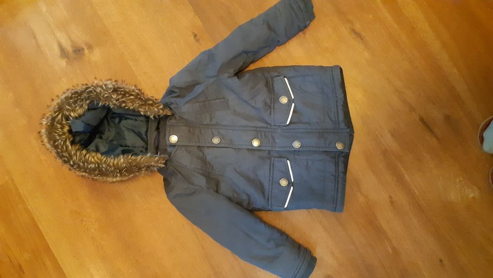 Kurtka płaszczyk ciepły dla dziecka rozmiar 86 dłuższy krój