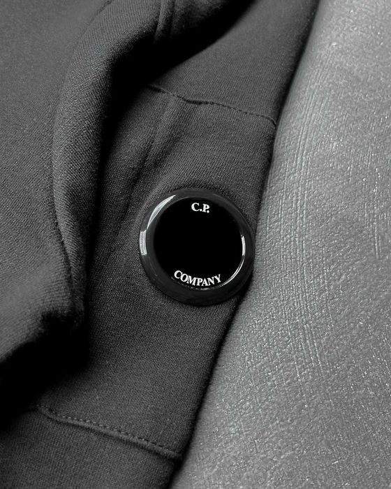 Худі C.P. Company Fleece Zipper Hoodie Black