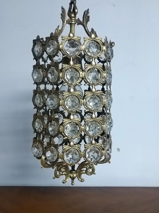 Вінтажний бронзовий підвісний світильник