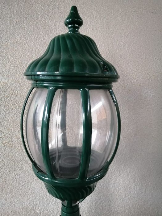 Candeeiro exterior ou jardim alumínio verde novo