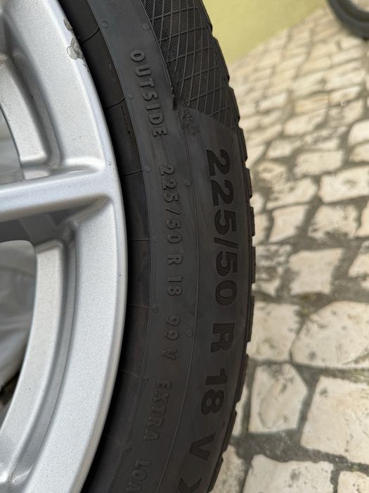 Jantes Borbet e Pneus de Inverno Continental 225/50 R18