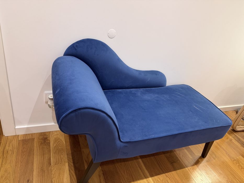 Canape de veludo azul