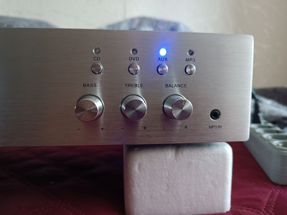 Підсилювач Auna AV2-CD508 HiFi, срібний