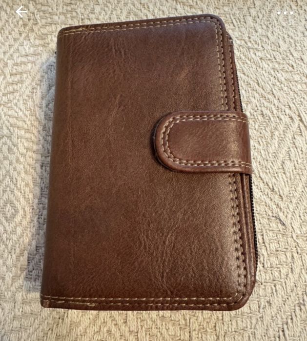 Męski portfel brązowy