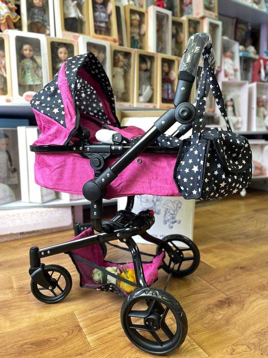 Польская коляска для кукол пупсов Марио Коляска для ляльки пупса Різні