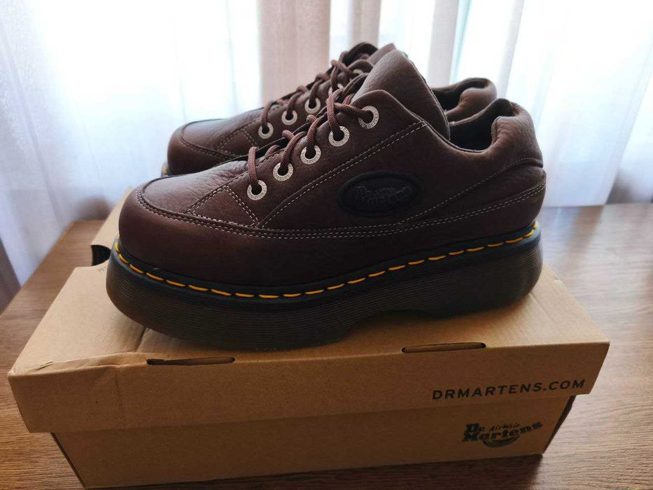 Dr. Martens Buty Buzz 5-Eye Grizzly Leather Shoes