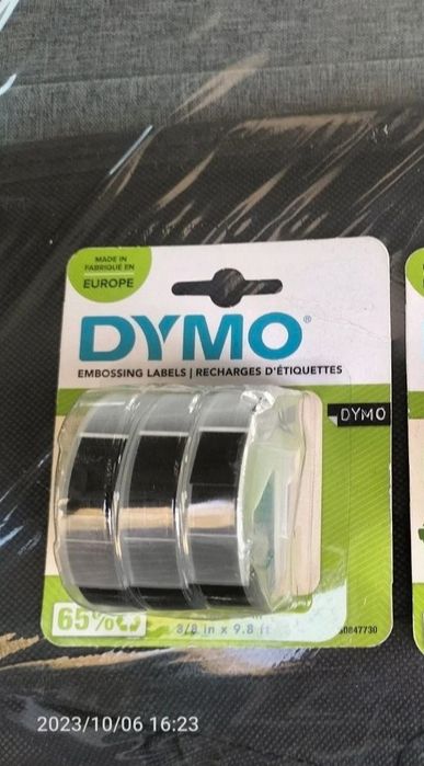 Taśmy Dymo czarne lub kolorowe