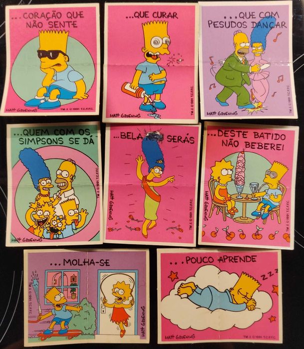 Os Simpsons ( Coleção, Cromos, Matutano, Bollycao, Chupa-Chups)