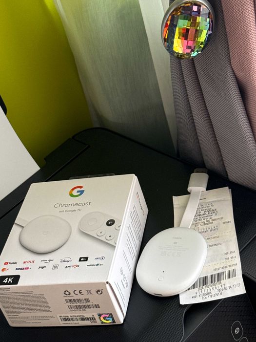 Приставка ТВ мультимедійна Google Chromecast 5.0 4K з Google TV: 4