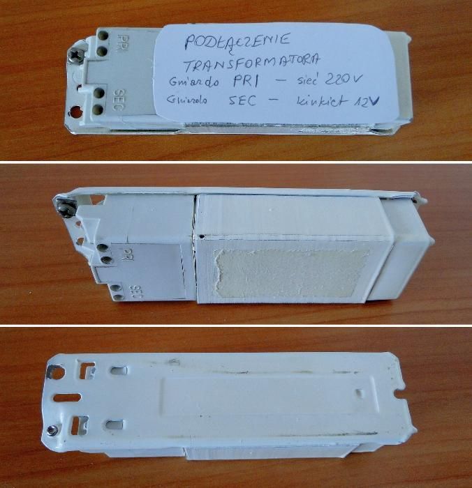Oprawka oświetleniowa podszafkowa 12V + transf. zasilający